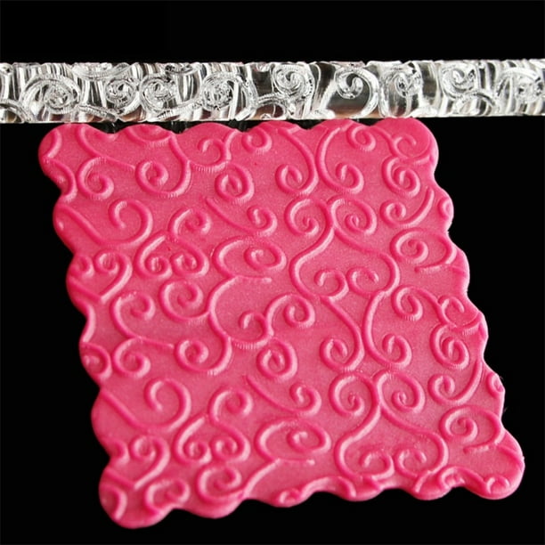 Foot Textured Embossed Acrylic Rolling Pins Fondant Cake Decorating Tools 16*1cm